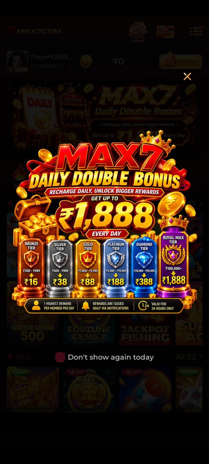MAX7 Game app for mobile devices